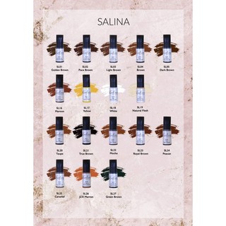 สี salina สีซารีน่า สีคิ้วปากสูตรน้ำ