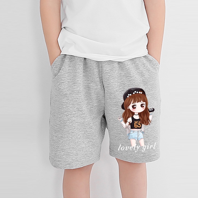 F273กางเกงเด็กขาสั่งได้ทั้งเด็กชายและเด็กหญิงมี2สีหลายไซส์110CM-160CMเอวยาวยืดใส่สบายฯ - รูปที่ 5