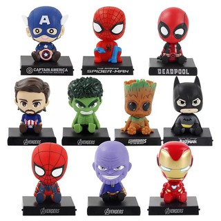 ตุ๊กตาหัวโยก วางหน้ารถ วางโทรศัพท์ ลาย avenger