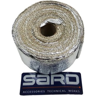 Sard ผ้าพันท่อเฮดเดอร์ Sard ทนความร้อน 800องศา ขาว+ฟรอย ยาว5M