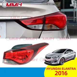 ไฟท้าย ไฟเบรก ไฟหยุด สําหรับ Hyundai Elantra 2016 เสื้อ​ไฟท้าย ไฟท้าย​แต่ง ไฟท้ายไฟเบรค​ ไฟเลี้ยว Taillamp Taillight ไฟท้าย​ พร้อมทับทิม ไฟท้ายกันชนหลังสําหรับ​ ทับทิมในฝาท้ายไฟท้าย ไฟเบรก ไฟสัญญาณเตือน