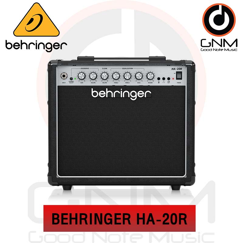 BEHRINGER แอมป์กีตาร์ รุ่น HA-20R (ขนาด 8 นิ้ว 20 วัตต์ 3-band EQ พร้อมเสียงเบส กลาง แหลม และมีเทคโน