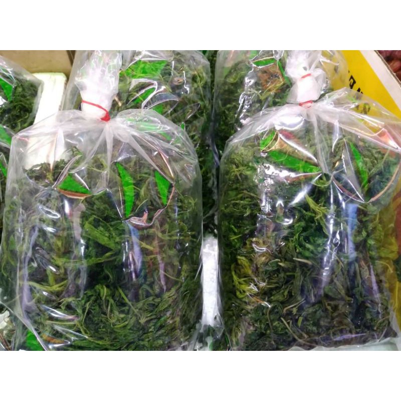 ยอดใบปอผัด(พรอมทาน)รสหวานมันอร่อยแบบธรรมชาติ( น้ำหนัก 500 กรัม)