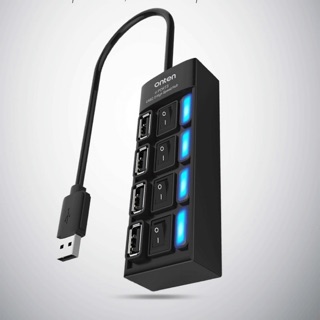 ONTEN OTN-8103 USB HUB 4port USB2.0 สวิตช์ไฟ LED