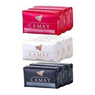 สบู่หอมคาเมย์ Camay Soap Bar มี 3 กลิ่น นำเข้าจากประเทศอินโดนีเซีย 1 แพคมี 3 ก้อนและขายแยก1ก้อน