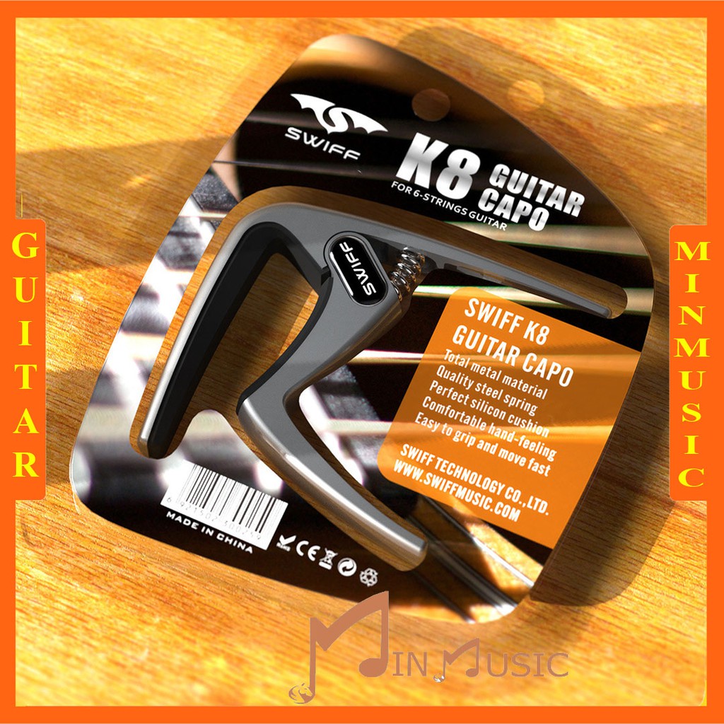คุณภาพดี Swiff K8 I Guitar Capo ทนทานและสวยงามมาก [ของแท้ 100%]