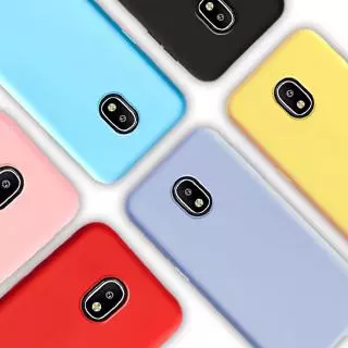 Samsung Galaxy J7 Pro J730G J730F SM-J730G 2017 Casing Candy Color Soft Silicone TPU Cover