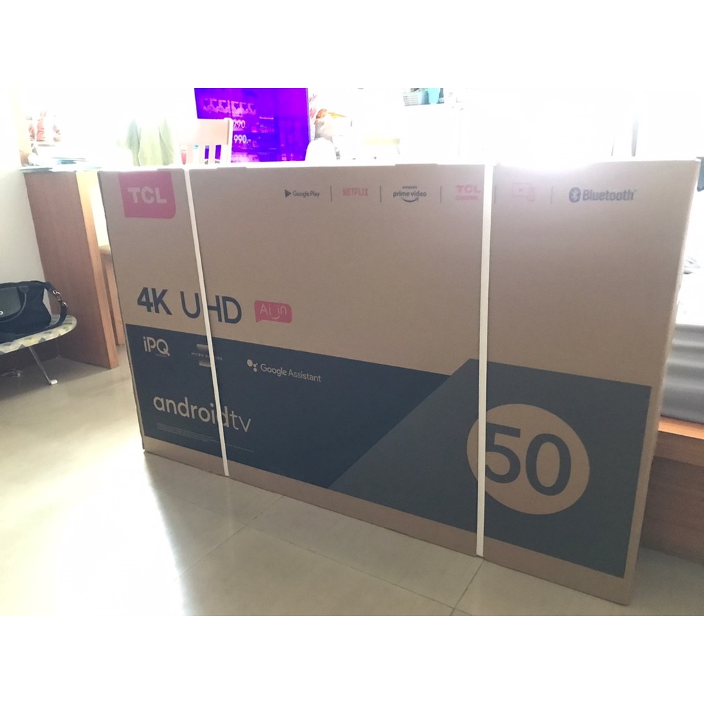 TCL ทีวี 50 นิ้ว LED 4K UHD Android TV Smart TV Google assistant (รุ่น 50T5000A - 50H6000A)