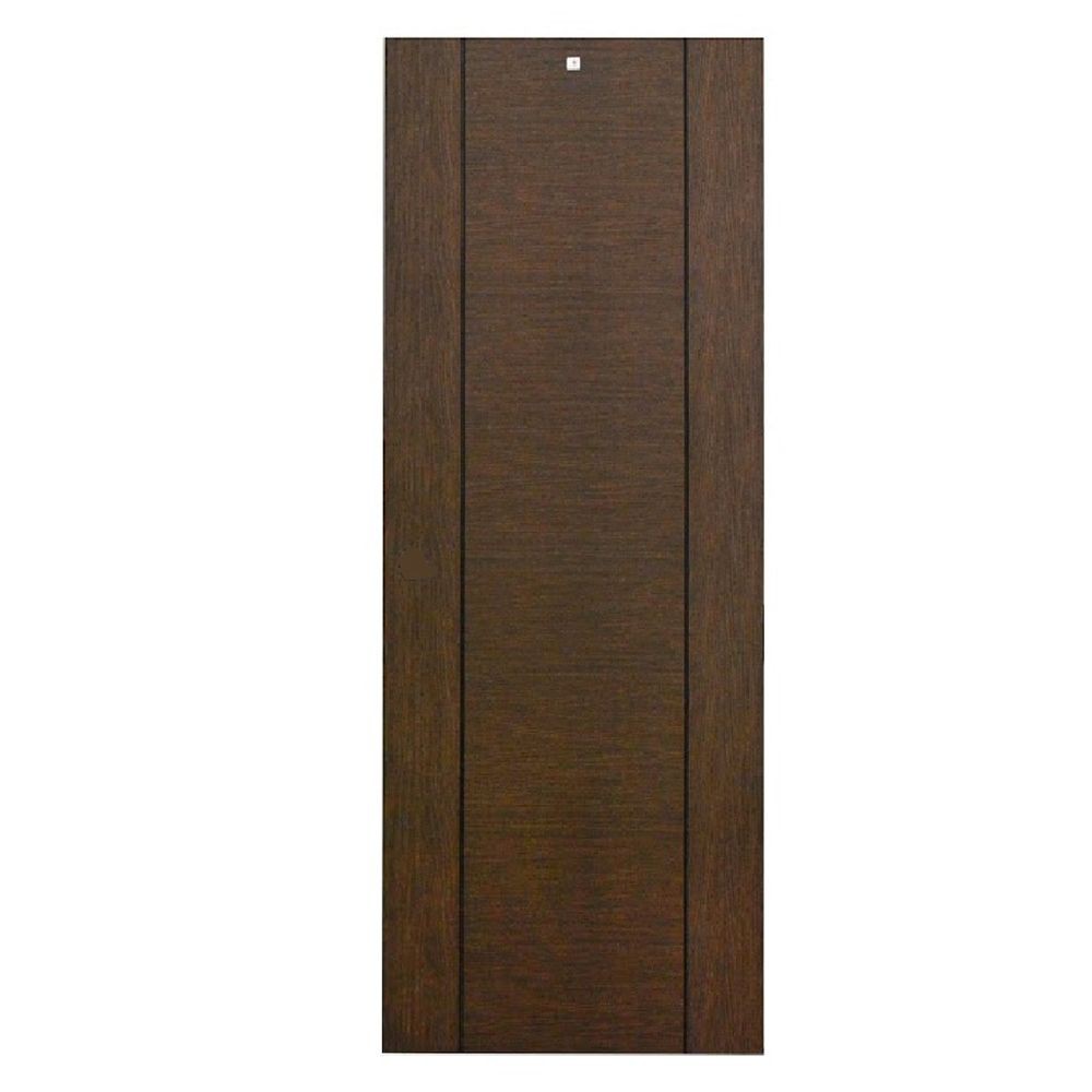 ประตูภายใน ประตูภายในUPVC KING ขอบไม้สังเคราะห์ B03 80X200 ซม. สีDark Brown ประตู วงกบ ประตู หน้าต่าง UPVC DOOR KING B03