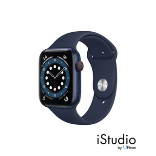 Apple Watch Series 6 GPS + Cellular, Aluminium Case with Sport Band ; iStudio by UFicon