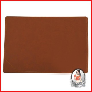 ที่รองภาชนะ อุปกรณ์บนโต๊ะอาหาร แผ่นรองจาน KAN LEATHER CO-009T สีน้ำตาลอ่อน 
 วัสดุผลิตจาก PVC คุณภาพดีเคลือบผิวกันน้ำ
 ด