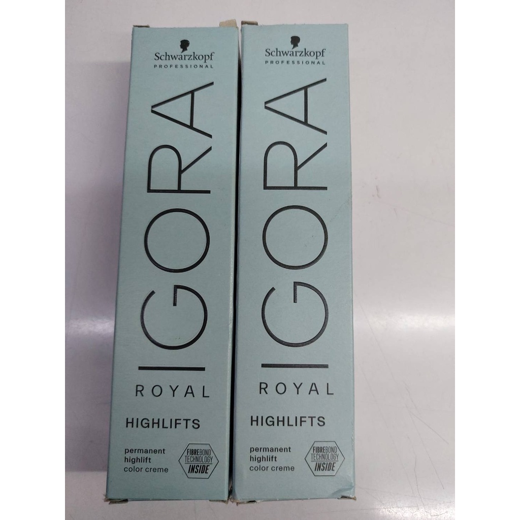 Schwarzkopf IGORA ROYAL (HIGHLIGHTS ) แถมไฮโดรเจน9%  สีเทาซิลเวอร์ 12-11 ย้อมผม ยาย้อม ชวาซคอร์ฟ ชวา