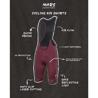 เอี๊ยมจักรยาน Bib Short แบรนด์ MARs 3 สี