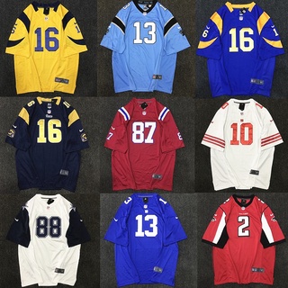 เสื้อกีฬาเบสบอล ปักลายตัวอักษร Nfl American Football Jersey Rugby สไตล์ฮิปฮอป ฮาราจูกุ แฟชั่นเรโทร