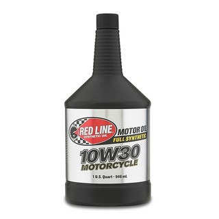 น้ำมันเครื่องRed Line มอเตอร์ไซค์ 4T Red Line Motor Cycle Oil 10W30 ขวด 1 quart(ประมาณ0.95ลิตร)