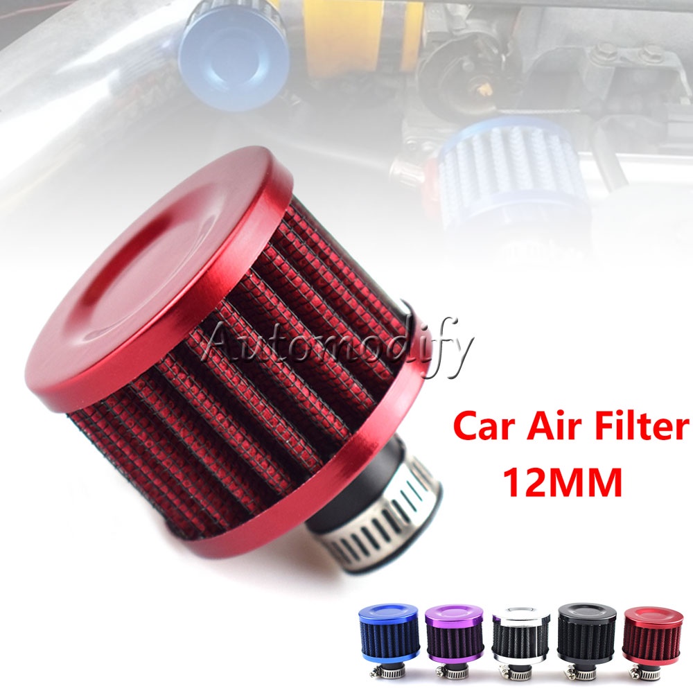 Universal กรองอากาศขนาดเล็กรถจักรยานยนต์ Turbo High Flow Racing Cold Air Intake Filter หัวเห็ดรถอุปกรณ์เสริม