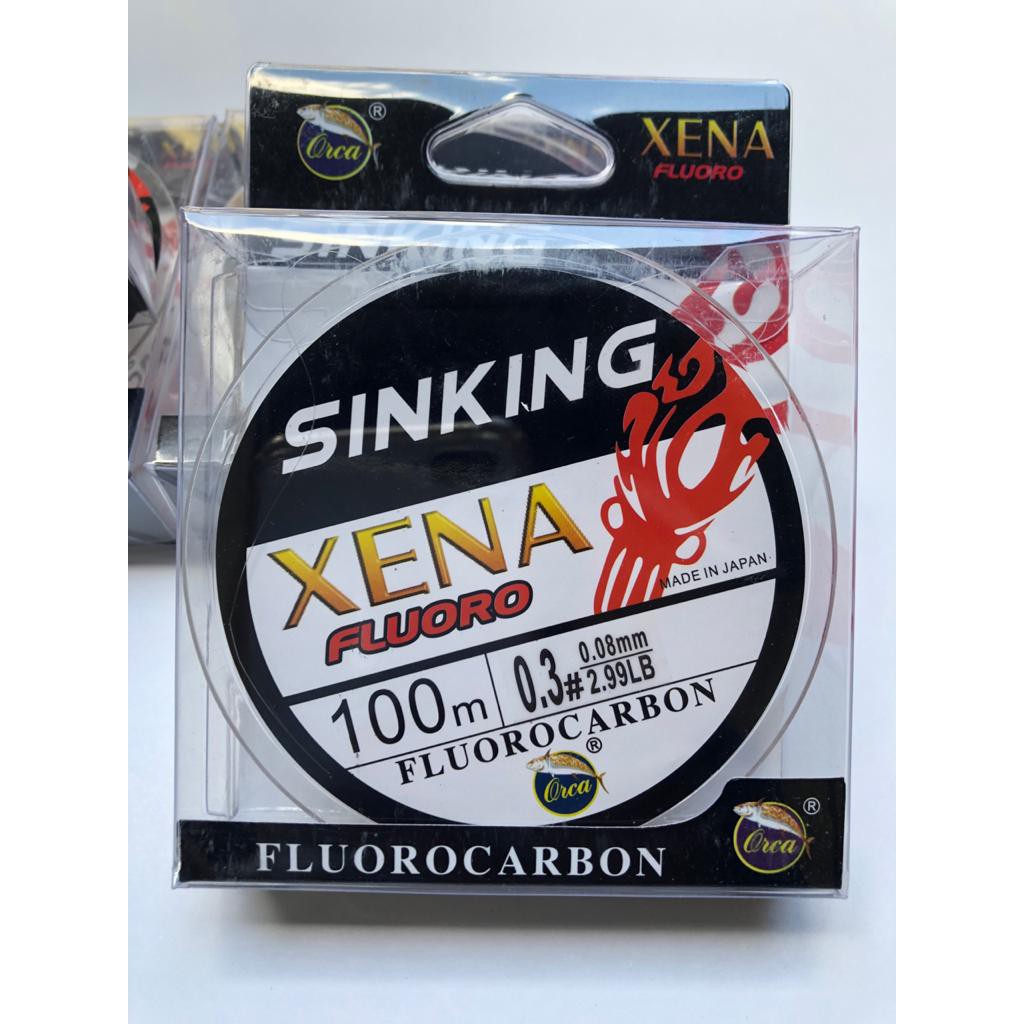 Orca Xena Fast Sinking Fluorocarbon สายตกปลา Fast Sinking Waderan