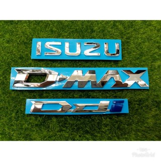 โลโก้ isuzu Dmax Ddi 2020 สีโครเมี่ยม ชุด 3 ชิ้น