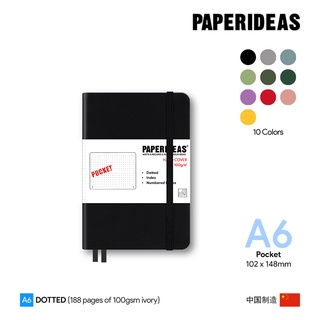 Paperideas A6 Dotted Hardcover Notebook - สมุดโน๊ตเปเปอร์ไอเดีย A6 ปกแข็งลายจุด