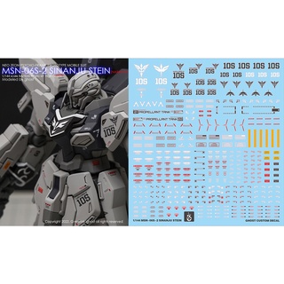 Yan HGUC 217 สติกเกอร์สไลด์น้ํา 1/144 สําหรับ Neo Zeon Psycho-Frame MSN-06S-2 Sinanju Stein NT VER.