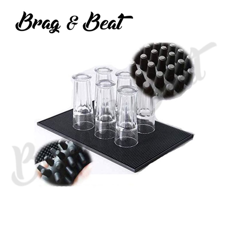 สินค้าพร้อมส่ง ✔ Bar Mat  แผ่นยางกันลื่น  แผ่นยางรองกันลื่น เหมาะสำหรับบาร์ ร้านกาแฟ - รูปที่ 7