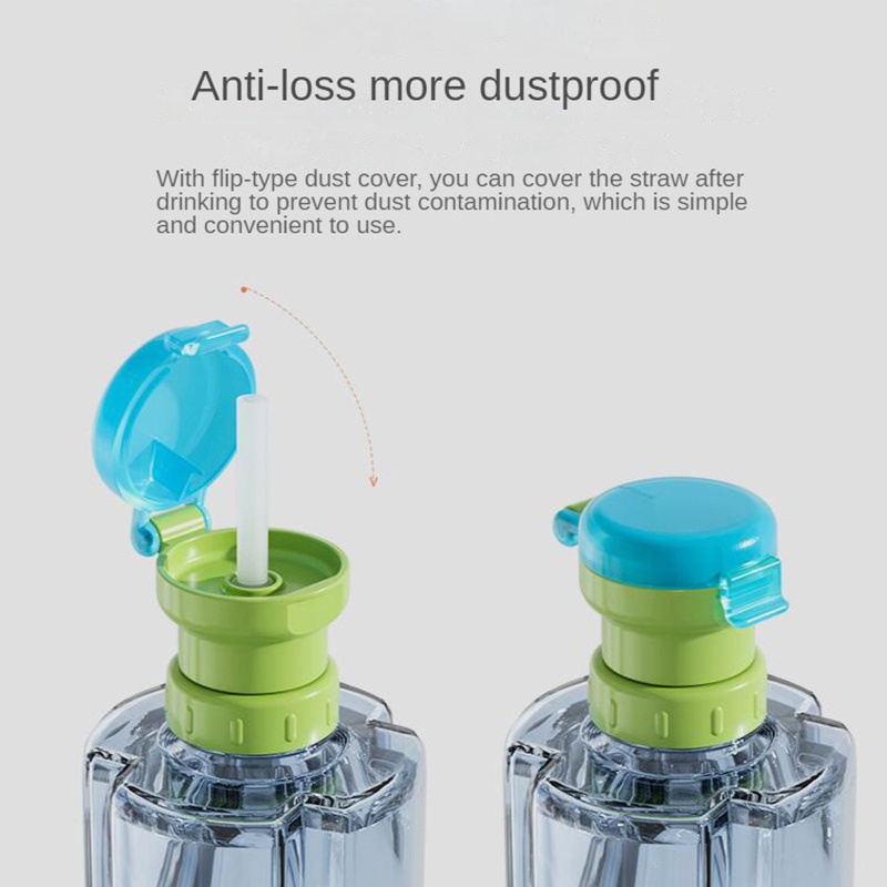 Blove * เด็กวัยหัดเดินเทรนเนอร์ถ้วยฝาปิดด้วยซิลิโคนฟางเกรดหมวกหลอด Sippy ฝาปิดสําหรับทารกดื่มด้วยตนเองป้องกันการรั่วไหล Portabl