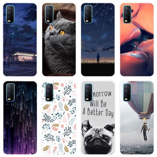 เคสสำหรับ Vivo Y20 Case Silicone Back Cover Soft Casing VivoY20  VivoY20i 2020 cartoon TPU เคส