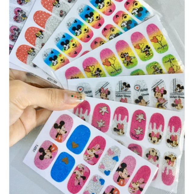 *โล๊ะ โล๊ะ* สติกเกอร์เล็บ ลายมิกกี้เม้าส์