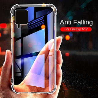 Transparent airbag phone cover for samsung galaxy A12 A42 A41 A 12 42 M51 M31S M 51 31S 5G A01 core TPU silicone shockproof protective phone case casing