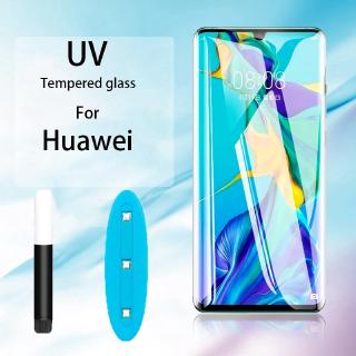 ฟิล์มกระจกนิรภัยกันรอยหน้าจอ 5D UV ทรงโค้ง สําหรับ Huawei Nova 11 Pro 10 9 8 P60 P50 P40 Pro+ P30 P20 Mate 60 50 40 Pro+ 30 20 Pro