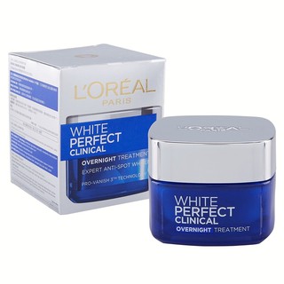 LOREAL PARIS WHITE PERFECT  OVERNIGHT ลอรีอัล ปารีส ไวท์ เพอร์เฟ็คท์ คลีนิคอล 50ml.