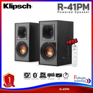 Klipsch R-41PM Powered Speakers ลำโพงคุณภาพสูงขนาด 4 นิ้ว กำลังขับสูงสุด 140 วัตต์ รับประกันศูนย์ไทย 1 ปี แถมฟรี! ปลั๊กไฟ 1 ตัว