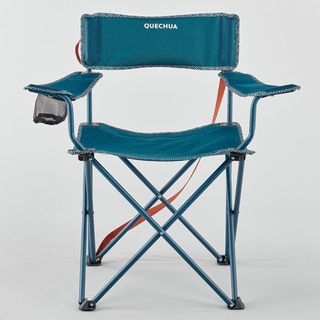 Quechua Decathlon Camping Folding Armchair Basic เก้าอี้พับ สำหรับตั้งแคมป์ มีที่วางแขน รุ่น Basic มี 2 สี