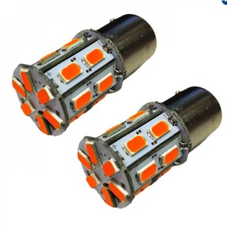 หลอด LED (Original) ไฟเลี้ยว หรือ ไฟถอย เขี้ยวบิดใหญ่ แสงสีส้ม ได้ 1 คู่ (ORANGE