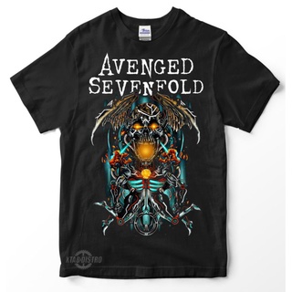 เสื้อยืด พิมพ์ลายโลโก้ Avenged SEVENFOLD 3 A7x hail to the king kaos band metal rock n roll seize the day สําหรับผู้ชาย