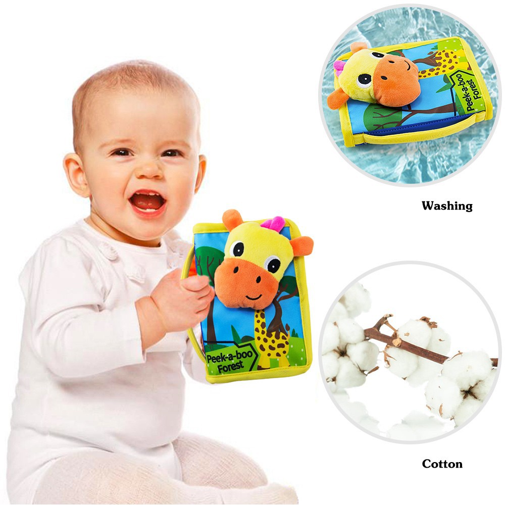 TEYTOY 2pcs Baby Soft Cloth Book Toddlers Early Education Toy Forest ...