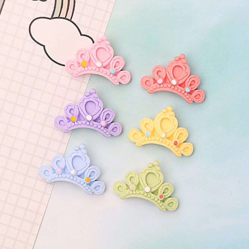 กล่องเก็บเครื่องประดับ ต่างหู อีพ็อกซี่เรซิ่น รูปมงกุฎ หลากสีสัน diy