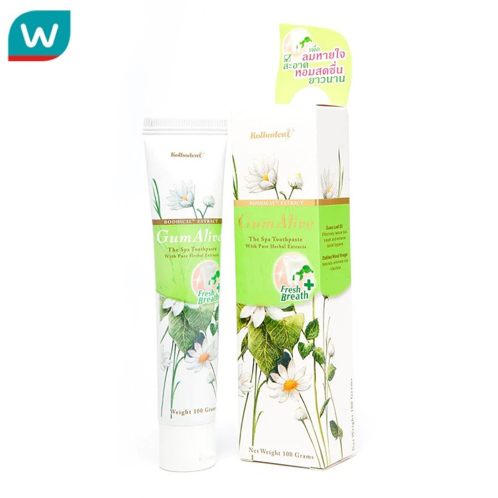 Kolbadent คอลบาเด้นท์ ยาสีฟัน กัม อะไลฟ์ เฟรธเบรธ 100 กรัม