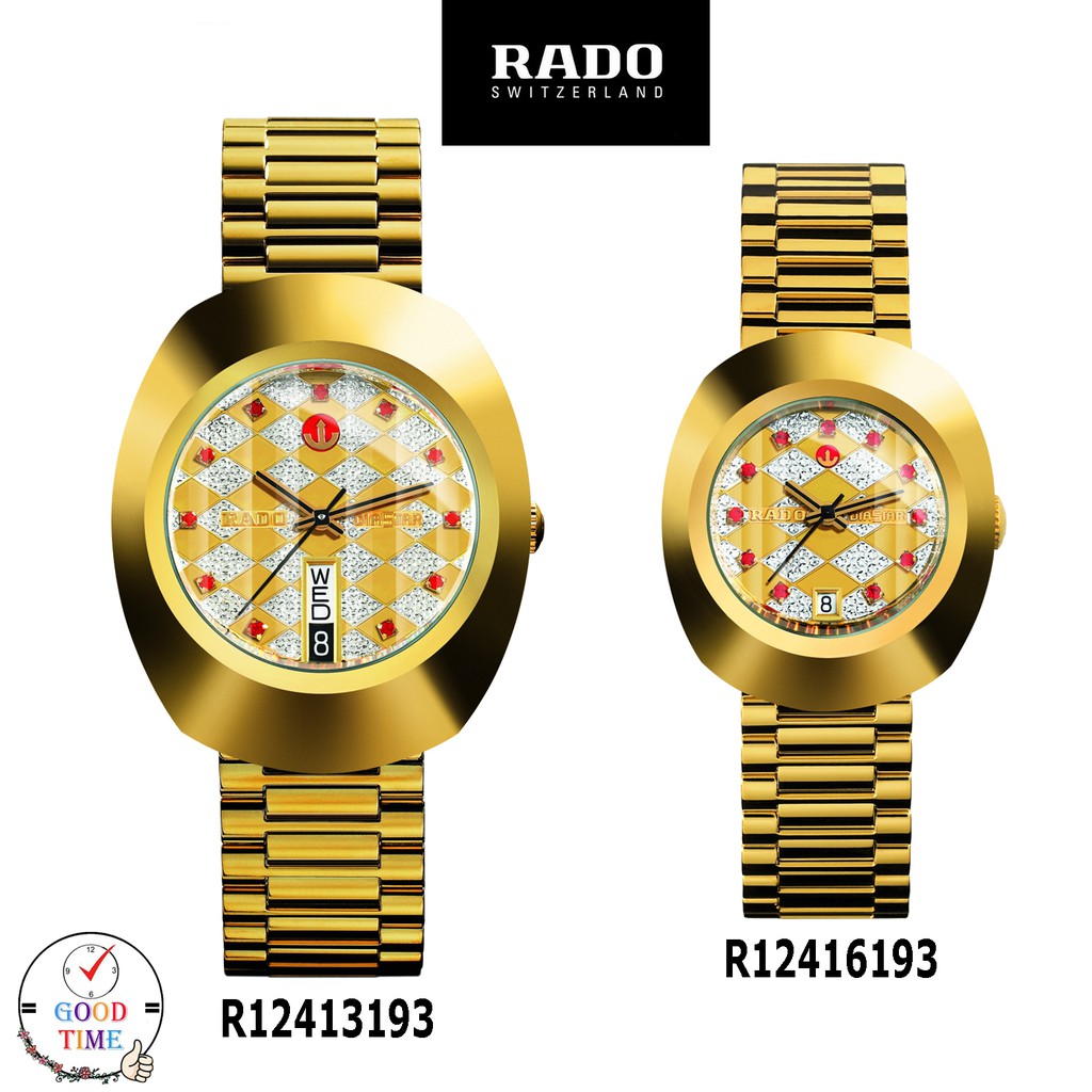 Rado Distar Automatic นาฬิกาข้อมือชาย,หญิง รุ่น R12413193,6193 สายสแตนเลสแท้