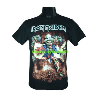 เสื้อวง Iron Maiden เสื้อวงดนตรีต่างประเทศ เสื้อวินเทจ ไอเอิร์นเมเดน ไอร่อน IRN1738สามารถปรับแต่งได้