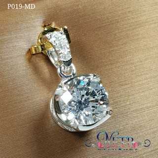 จี้เพชรเม็ดเดี่ยวขนาด 2 กะรัต เพชรเลียนแบบเพชรแท้ ทำจาก เพชร CZ, Cubic Zirconia หรือ เพชรโคลนนิ่งทำจากเพชร CZ จากอเมริกา