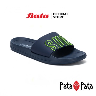 Bata บาจา ยี่ห้อ PATAPATA รองเท้าแตะแบบสวม สำหรับผู้ชาย รองเท้าลำลองแบบสวม รองเท้าแตะแฟชั่น รองเท้าแตะสายคาด รุ่น GOODY สีน้ำเงิน 8619232