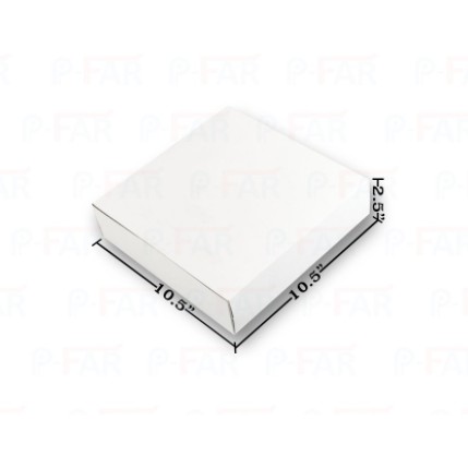 กล่องเค้กแม็ค 3 ปอนด์ ขนาด 10.5x10.5x4 นิ้ว ไม่เจาะ (50 ใบ) MP027_INH109