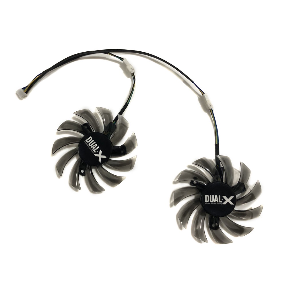 75MM GPU Cooler ทางเลือกพัดลมระบายความร้อนสําหรับ Radeon GALAKURO kuroutoshikou R9 270X RD-R9-270X-E