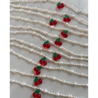 cherry on top necklace