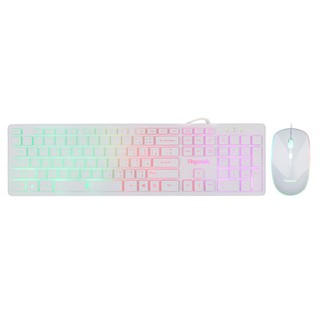 คีบอร์ดมีไฟ เมาส์มีไฟ Razeak KMC-8300 ไฟสวยมาก ชุดคีบอร์ด+เมาส์ Keyboard Mouse Combo ประกัน 1ปี