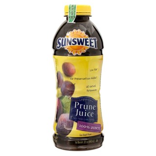 น้ำลูกพรุนแท้ 100% Sunsweet Prune Juice 100 Percent 946ml.