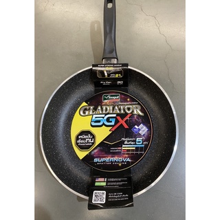 Seagull กะทะด้าม Non Stick GLADITOR 5GX ทรงตื้น ตรานกนางนวล