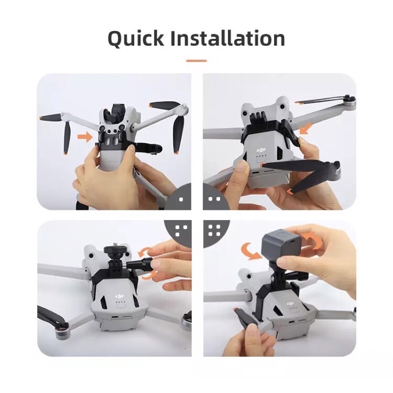 Sunnylife Drone Light Bracket Sports Camera Holder Accessories for Mini 3 Pro for ACTION 2 / GoPro ราคา ถูกที่สุด ดีลบีเคเค แกลเลอรีภาพที่ 7