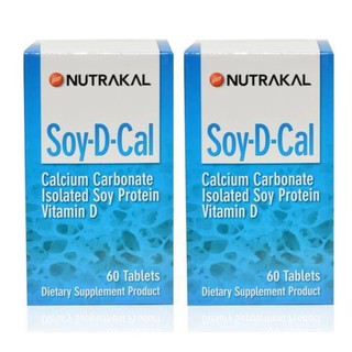 NUTRAKAL Soy D Cal เสริมสร้างกระดูกให้แข็งแรง(60 แคปซูล) x 2 กล่อง